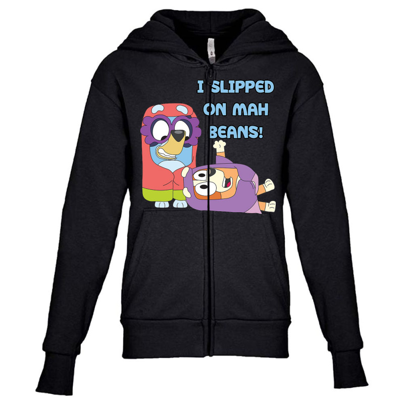 I Slipped On My Beans Youth Zipper Hoodie | Artistshot