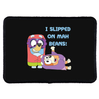 I Slipped On My Beans Rectangle Patch | Artistshot