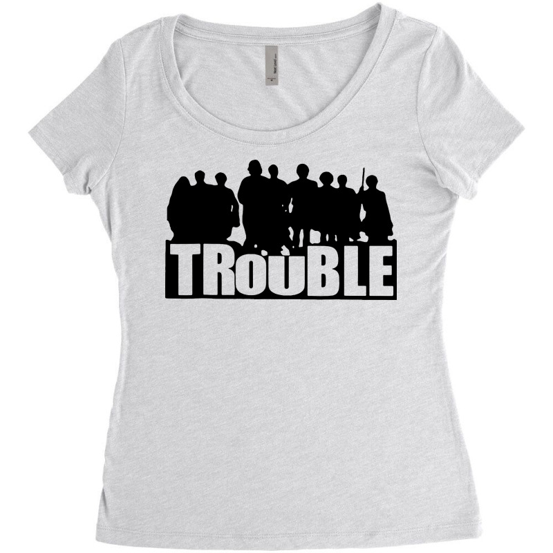 The Trouble Women's Triblend Scoop T-shirt | Artistshot