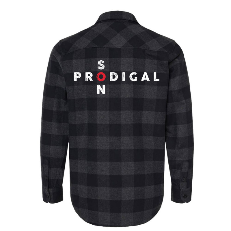 Prodigal Son Text On Dark Flannel Shirt by ukuli | Artistshot