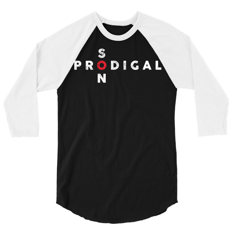 Prodigal Son Text On Dark 3/4 Sleeve Shirt by ukuli | Artistshot