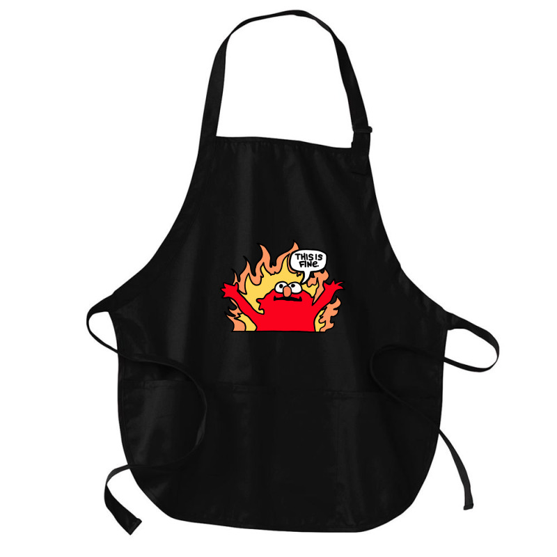 Hellmo This Is Fine Medium-length Apron | Artistshot