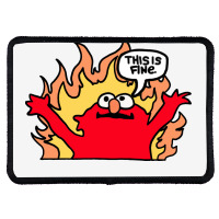 Hellmo This Is Fine Rectangle Patch | Artistshot