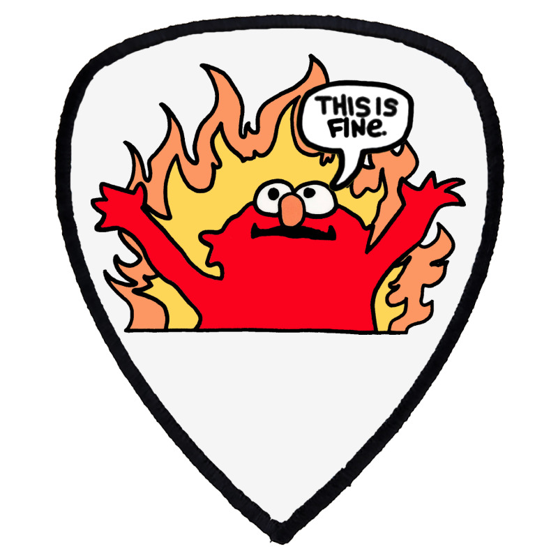 Hellmo This Is Fine Shield S Patch | Artistshot