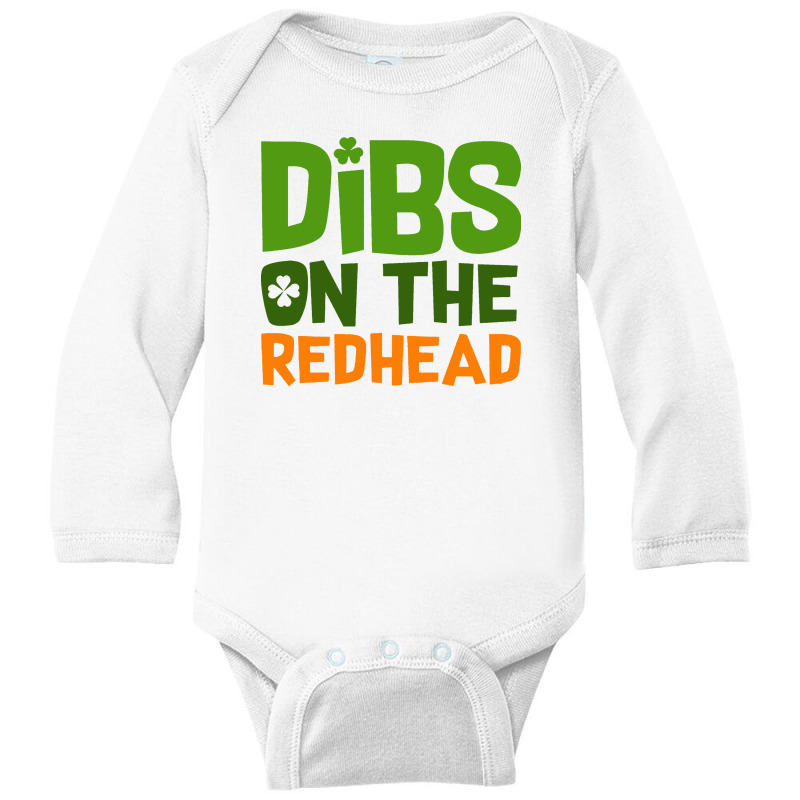 Dibs On The Readhead Long Sleeve Baby Bodysuit | Artistshot