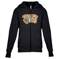 Lucky Vibes Only Youth Zipper Hoodie | Artistshot