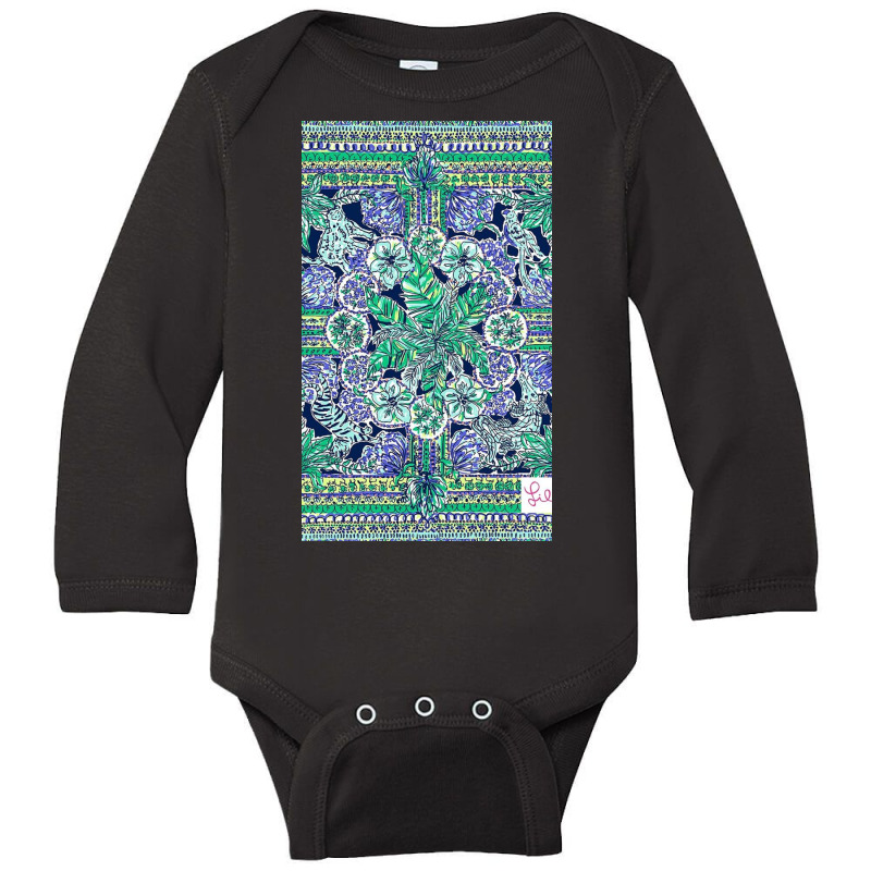 Lilly Pulitzer Escape Artist Long Sleeve Baby Bodysuit | Artistshot