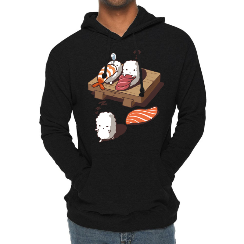 Funny Sleep Walking Nigiri Sushi Lightweight Hoodie | Artistshot