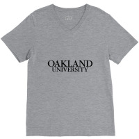 Oakland University Wordmark V-neck Tee | Artistshot