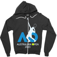 2023 Tennis Australian Open Fever Zipper Hoodie | Artistshot