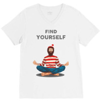 Find Yourself V-neck Tee | Artistshot