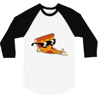 Pizza Man Illustration 3/4 Sleeve Shirt | Artistshot