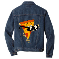 Steve Pepperoni Cartoon Pizza Men Denim Jacket | Artistshot