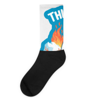 This Is Fine Polar Bear Socks | Artistshot