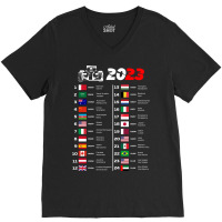 Formula One Calendar 2023 V-neck Tee | Artistshot