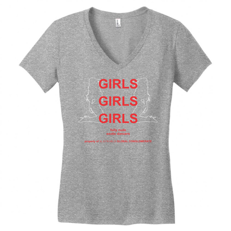 Summrs Girls Girls Girls Exotic Dancers Slayworld Women's V-Neck T-Shirt by KathleenSusanBuckler | Artistshot