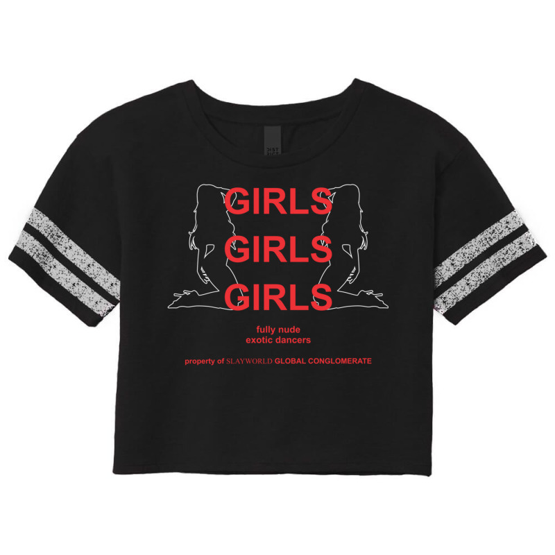 Summrs Girls Girls Girls Exotic Dancers Slayworld Scorecard Crop Tee by KathleenSusanBuckler | Artistshot