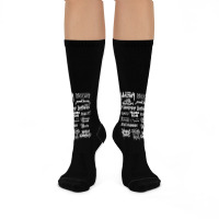 Heavy Metal Style Classical Composers (white Text) Crew Socks | Artistshot