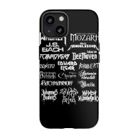 Heavy Metal Style Classical Composers (white Text) Iphone 13 Case | Artistshot