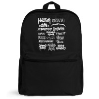 Heavy Metal Style Classical Composers (white Text) Backpack | Artistshot