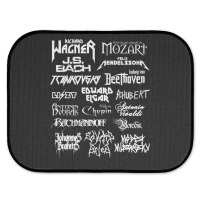 Heavy Metal Style Classical Composers (white Text) Rear Car Mat | Artistshot