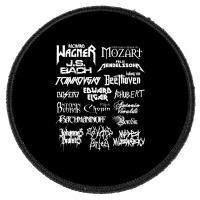 Heavy Metal Style Classical Composers (white Text) Round Patch | Artistshot