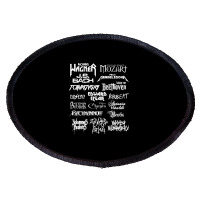 Heavy Metal Style Classical Composers (white Text) Oval Patch | Artistshot