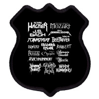 Heavy Metal Style Classical Composers (white Text) Shield Patch | Artistshot