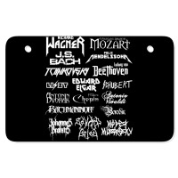 Heavy Metal Style Classical Composers (white Text) Atv License Plate | Artistshot