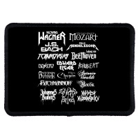 Heavy Metal Style Classical Composers (white Text) Rectangle Patch | Artistshot