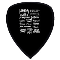 Heavy Metal Style Classical Composers (white Text) Shield S Patch | Artistshot