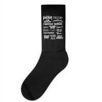 Heavy Metal Style Classical Composers (white Text) Socks | Artistshot