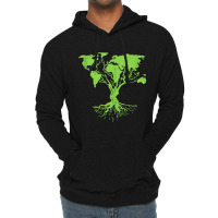 Earth Day 2023 Cute World Map Tree Pro Environment Lightweight Hoodie | Artistshot