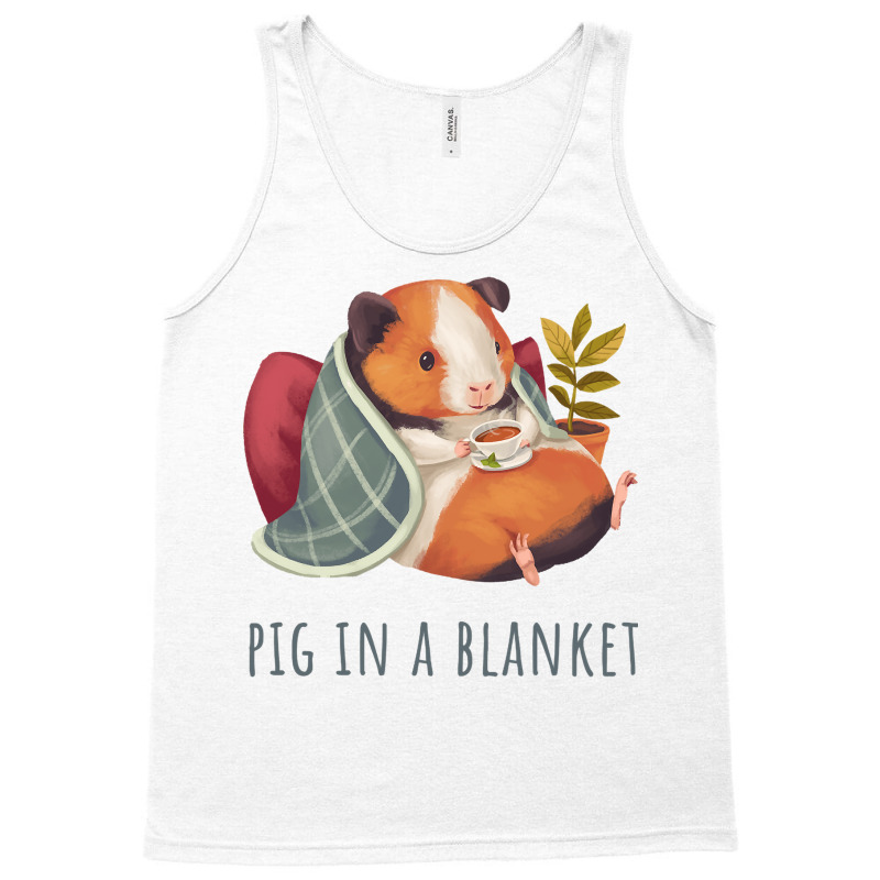 Cozy Guinea Pig In Blanket, Pig In A Blanket Tank Top | Artistshot