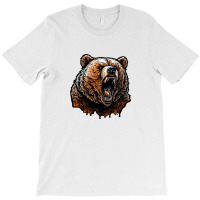 Bear Angry T-shirt | Artistshot