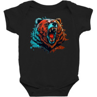 Bear Angry Baby Bodysuit | Artistshot