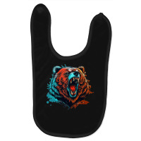 Bear Angry Baby Bibs | Artistshot