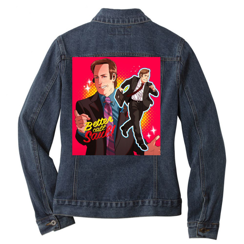 Call Saul Cool Ladies Denim Jacket by edinrei | Artistshot