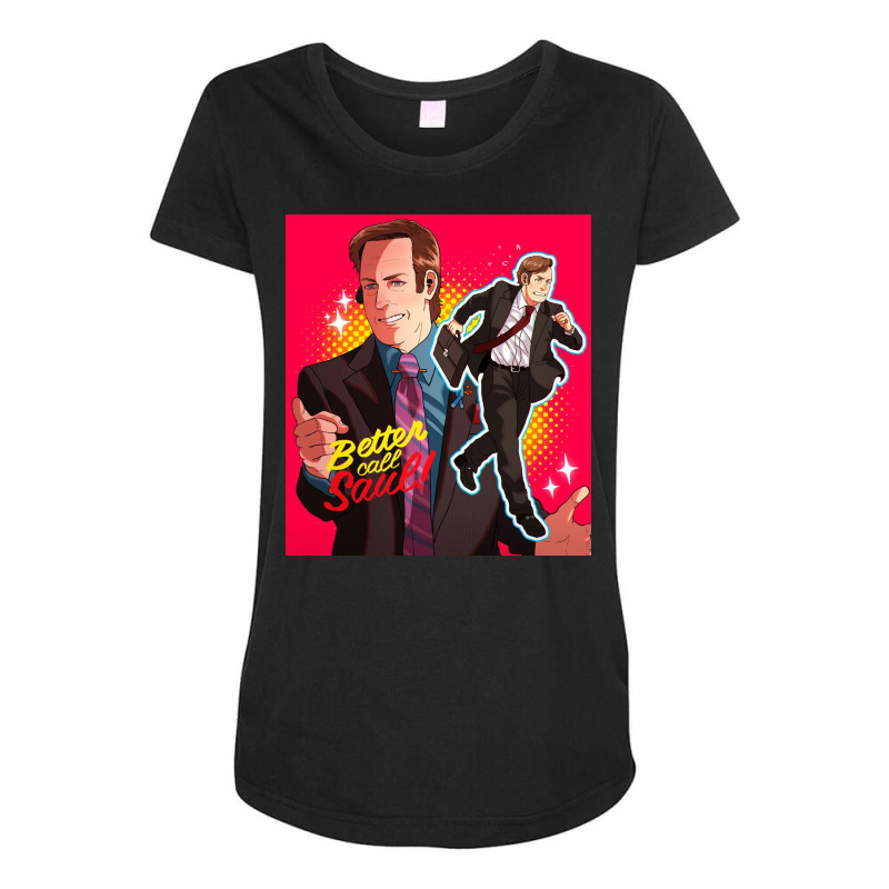 Call Saul Cool Maternity Scoop Neck T-shirt by edinrei | Artistshot