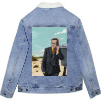 Call Saul Phone Unisex Sherpa-lined Denim Jacket | Artistshot