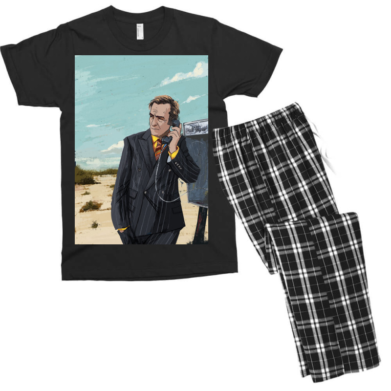 Call Saul Phone Men's T-shirt Pajama Set by edinrei | Artistshot