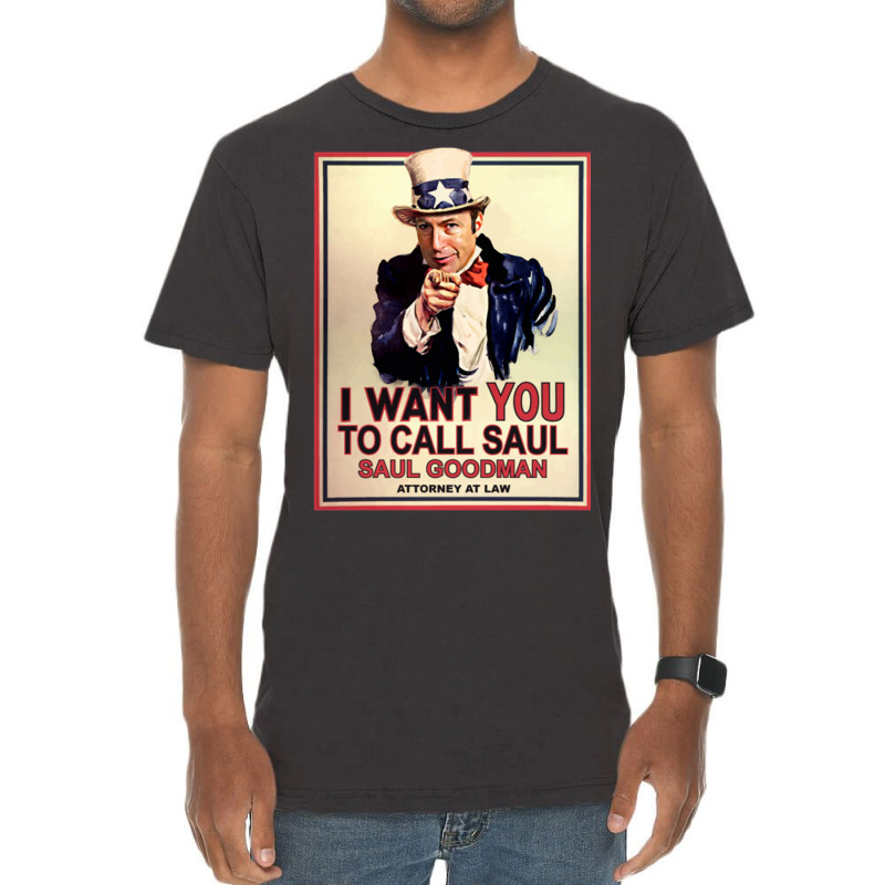 I Want You To Call Saul Vintage T-Shirt by edinrei | Artistshot