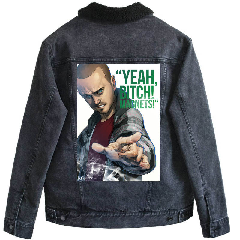 Jess Pinkman Unisex Sherpa-Lined Denim Jacket by edinrei | Artistshot