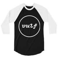 Inscription Vulf In White Circle 3/4 Sleeve Shirt | Artistshot