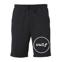 Inscription Vulf In White Circle Fleece Short | Artistshot