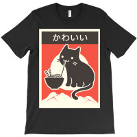 Kawaii Vintage Style Japenese Ramen Cat T-shirt | Artistshot