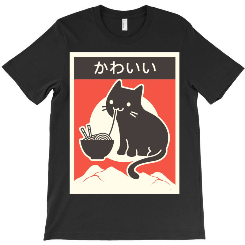 Kawaii Vintage Style Japenese Ramen Cat T-shirt | Artistshot