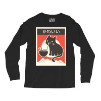 Kawaii Vintage Style Japenese Ramen Cat Long Sleeve Shirts | Artistshot