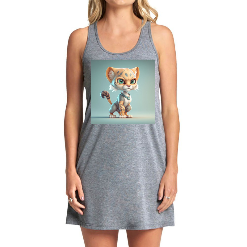 Cougar Animals Tank Dress by TheDol | Artistshot