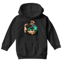 Bear Master Angry Youth Hoodie | Artistshot